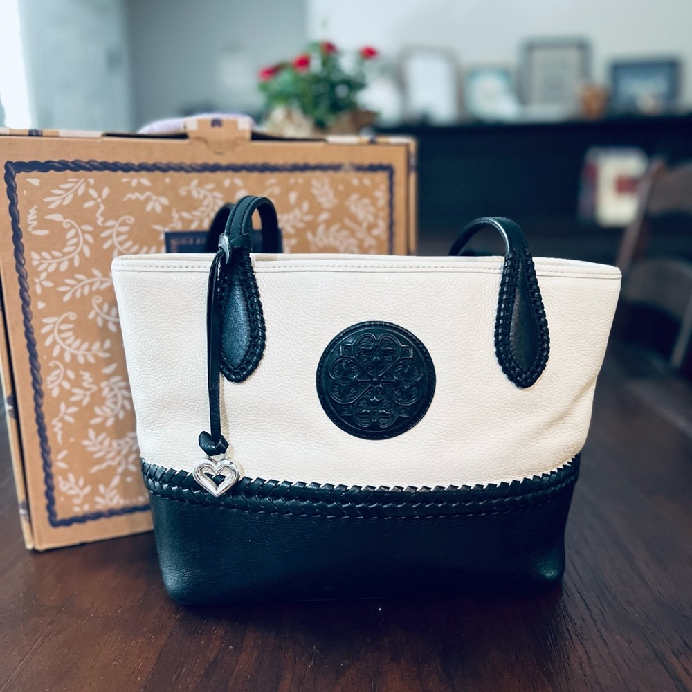 Brighton Black and White Julia handbag